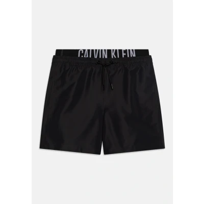 Abbildung von Calvin Klein Jungen Badehose Medium Double mit Logobund, Schwarz (Pvh Black), 8 10 Jahre