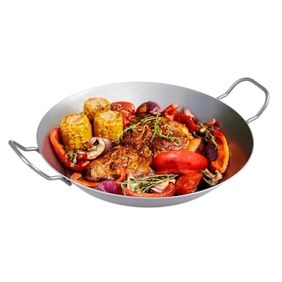 Abbildung von chg Robustes Eisenpfanne mit 2 Griffen, 24 cm, mm Wandstärke, 1,2 l Set 253 62 Sonstige