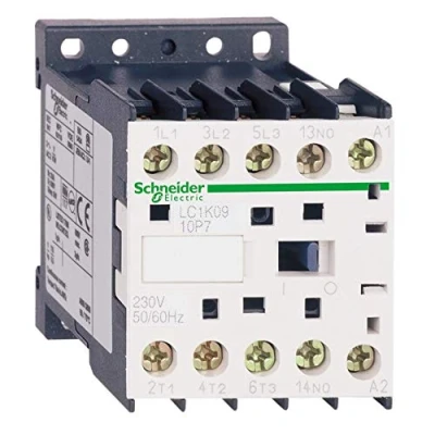 Abbildung von Schneider Electric Leistungsschütz 3p, +1S, 4 kW, 9 A, 400 V AC3, Spule 230 AC, LC1K0910P7
