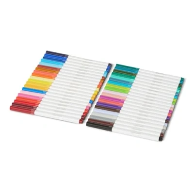 Abbildung von Amazon Basics Filzstift mit vielseitiger Spitze, 40 Farben, abwaschbar, Stück, mehrfarbig