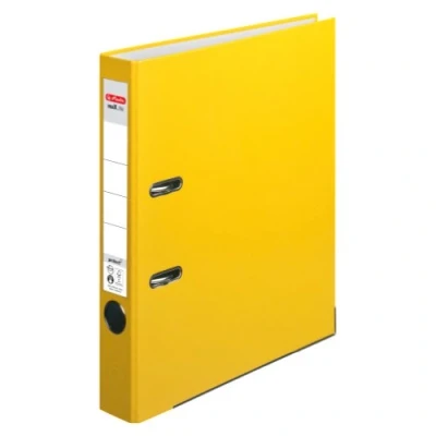 Abbildung von Herlitz 5451307 Ordner maX.file protect (A4, 5 cm, mit Einsteckrückenschild) gelb