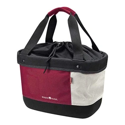 Abbildung von KLICKFix Unisex Adult Shopper Alingo Fahrradkorb, Rot/Creme, 17 Liter