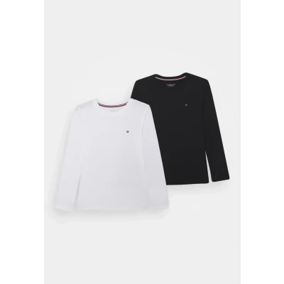 Abbildung von Tommy Hilfiger TEE Unisex 2 PACK Langarmshirt für Kinder, Größe: 128 140, Desert sky/white