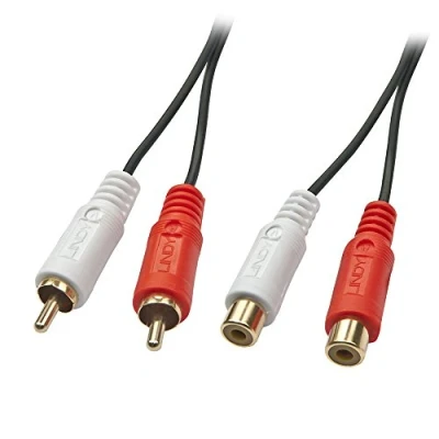 Abbildung von LINDY 35670 Audio Verlängerungskabel (Stecker auf Buchse, 1 m)