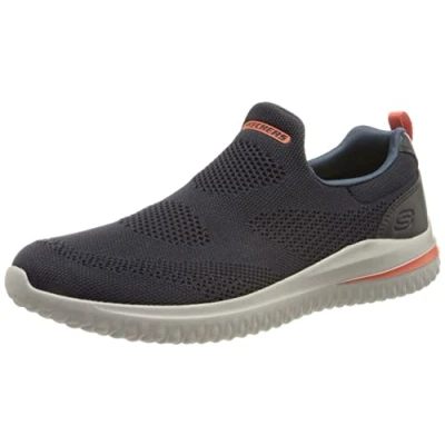 Abbildung von Skechers Herren Delson 3.0 Fairfield Sneaker, Navy Knit Synthetic, 39.5 EU
