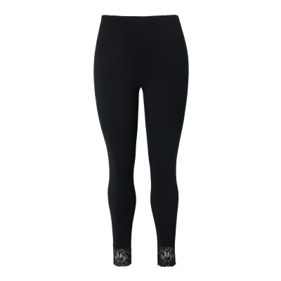 Abbildung von Ulla Popken TRIM Leggings Hosen, Damen, Größe: 58/60, Black