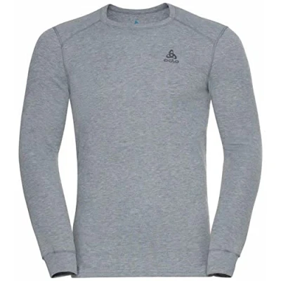 Abbildung von Odlo CREW NECK Unterhemd/shirt, Herren, Größe: XS, steel grey melange