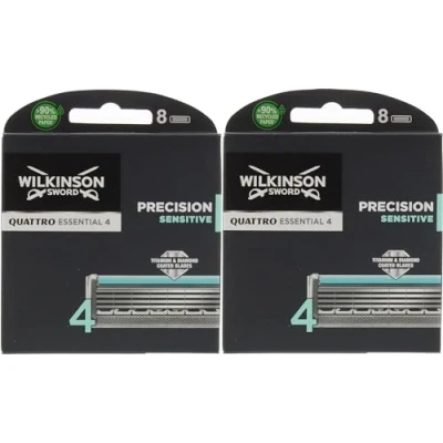 Abbildung von Wilkinson Sword Quattro Titanium Sensitive Rasierklingen, 16 Klingen