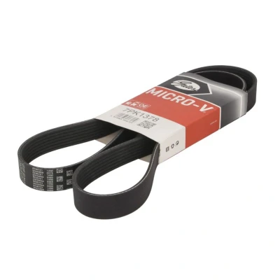 Abbildung von GATES Micro V 7PK1378 Keilrippenriemen 1378 7 Polyester, EPDM (Ethylen Propylen Dien Kautschuk) RENAULT: Twingo 3