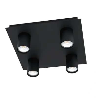 Abbildung von Eglo 99516 Deckenleuchte VALCASOTTO schwarz L:32 B:32 H:10cm dimmbar