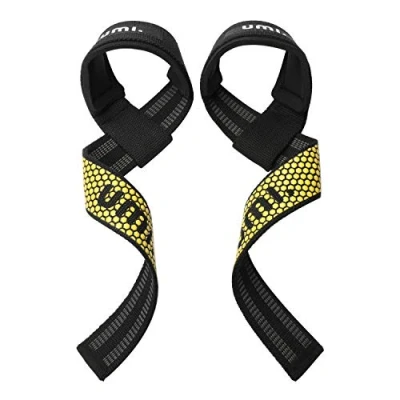 Abbildung von Zughilfen Krafttraining mit 5mm Gepolstertes, Lifting Straps Beidseitig rutschfest, Fitgriff 60cm, Deadlift Gym für Bodybuilding, Schweres Gewichtheben, Kreuzheben, Unterstützung