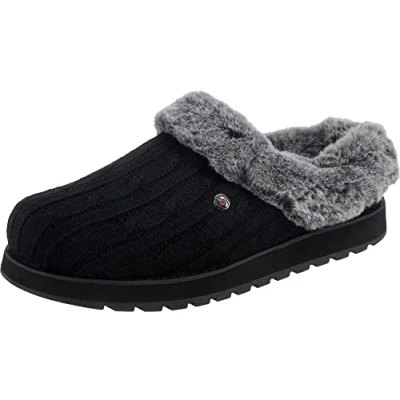 Abbildung von Skechers Damen Keepsakes Ice Angel Low Top Slipper, Black Grey, 37 EU
