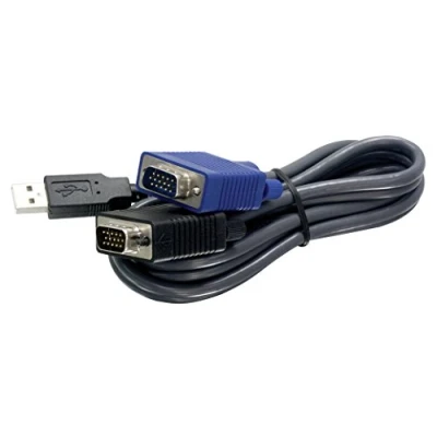 Abbildung von TRENDnet TK CU15 USB VGA KVM Kabel (15 Fuß, Anschluss an Switches, Tastatur/Maus und Monitorkabel)