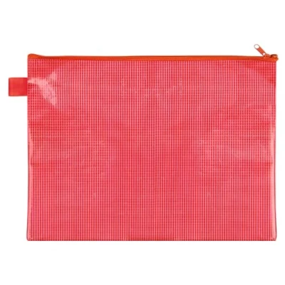 Abbildung von VELOFLEX 2704020 Reißverschlusstasche DIN A4, rot, aus gewebeverstärktem EVA Material, 1 Dokumententasche