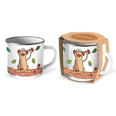 Abbildung von Trötsch Jan &amp; Henry Emailletasse Henry: Kaffeetasse Teetasse Geschenkidee Geschenk Tasse Emaillebecher