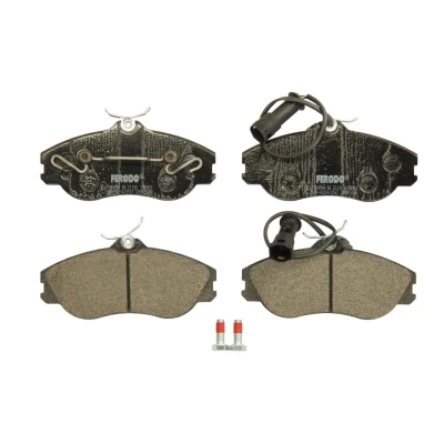 Abbildung von FERODO PREMIER ECO FRICTION FDB563 Bremsbelagsatz inkl. Verschleißwarnkontakt mit Bremssattelschrauben Zubehör AUDI: Coupe B3, 80 B4 Saloon