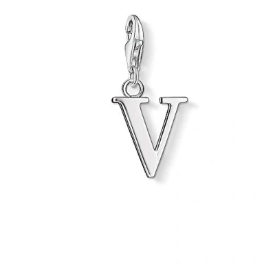Abbildung von THOMAS SABO Damen Charm Anhänger Buchstabe V 925 Sterlingsilber 0196 001 12