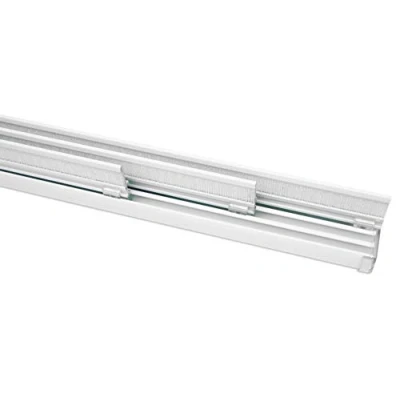 Abbildung von Gardinia Flächenvorhangschiene Komfort Komplett Set 3 läufig weiß 170cm, 170 cm, 31176