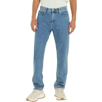 Abbildung von Tommy Jeans Herren Hose Ethan Straight Fit, Blau (Denim Medium), 28W/34L