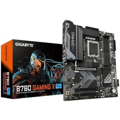 Abbildung von Gigabyte B760 Gaming X Motherboard Supports Intel Core 14th Gen CPUs, 8+1+1 Phases Digital VRM, up to 7600MHz DDR5 (OC), 3xPCIe 4.0 M.2, 2.5GbE LAN, USB 3.2 2