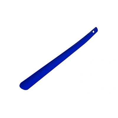 Abbildung von Kaps Hochwertiger Schuhlöffel aus Edelstahl für Männer und Frauen farbig in langer Ausführung Schuhanzieher hochwertigem Metall vielen Farben erhältlich (Blau)