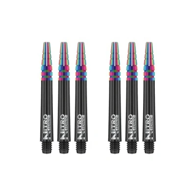 Abbildung von RED DRAGON Nitrotech Ionic Intermediate Schwarze Dart Stiele 2 Sets pro Packung (insgesamt 6 Stiele)