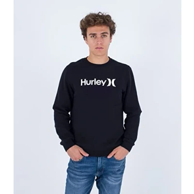 Abbildung von Hurley EVD ONE AND ONLY Solid LS Tshirt print, Herren, Größe: Medium, Black