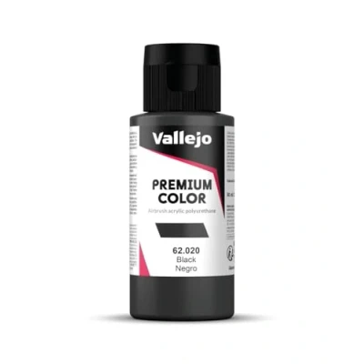 Abbildung von Vallejo Premium Farbe, 60 ml Schwarz
