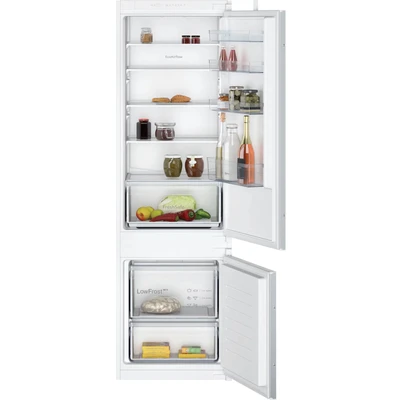 Abbildung von Neff, KI5871SE0, FreshSafe; Kühl Gefrierkombination 177,2x54,1cm; N30; EEK:E; Nutzinhalt gesamt: 268; 39 dB; Schleppscharnier; Kühlraum: 199 Nutzinhalt; Gefrierraum: 69