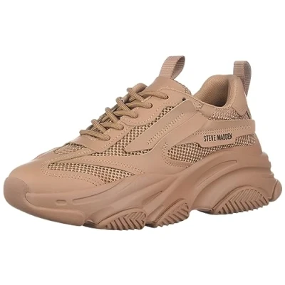 Abbildung von Steve Madden Damen Possession Sneaker, Mandel, 38 EU