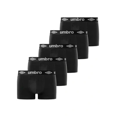 Abbildung von Unterhosen Männer 100% Baumwolle, Boxershorts Herren, Ultraweich (5er Pack), Schwarz, L