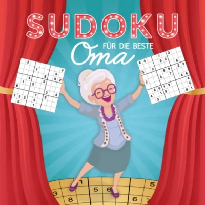 Abbildung von Sudoku Rätselbuch für Oma mittel bis schwer in großer Schrift mit Lösungen: 120 Großdruck Rätsel Senioren