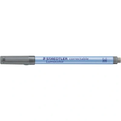 Abbildung von STAEDTLER 305 M 9 Folienstift Lumocolor correctable, schwarz, 1, 0, M, 5 Stück