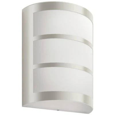 Abbildung von Philips Outdoor Ultra Efficient Python Wandleuchte 3,8W, 2700 Kelvin, IP44 wetterfest, edelstahl, 84 mm