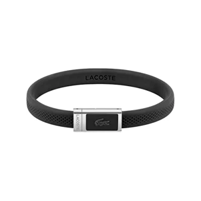 Abbildung von Lacoste Bracelet Armband, Herren, Größe: One Size, Black