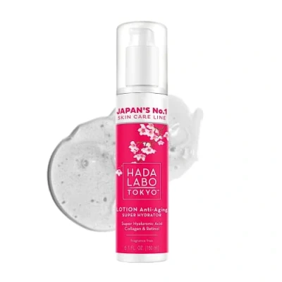 Abbildung von Hada Labo Tokyo Face lotion Damen mit Kollagen und Hyaluronsäure 150 ml Retinol Effizient für Reife Haut 40+ Anti Falten serum