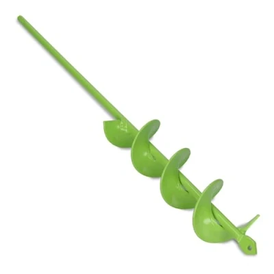 Abbildung von WERHE Erdbohrer für Bohrmaschine 40 mm Ø, 220 Läng Gartenbohrer Akkuschrauber zum Pflanzen, Blume und Löcher Graben Grabungswerkzeug Garten