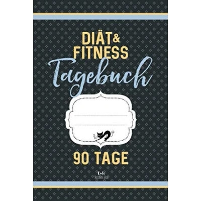 Abbildung von Diät &amp; Fitness Tagebuch 90 Tage (grau): Abnehmtagebuch zum Ausfüllen, Hardcover Ausgabe