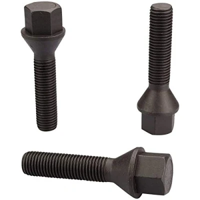 Abbildung von 20 Radschrauben M14x1,5x30mm Radbolzen SCHWARZ Kegel 60 Kegelbund SW17