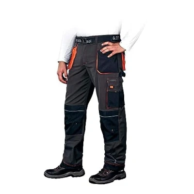Abbildung von Leber&amp;Hollman LH FMN T_SBP46 Formen Schutzhose, Stahlblau Schwarz Orange, 46 Größe
