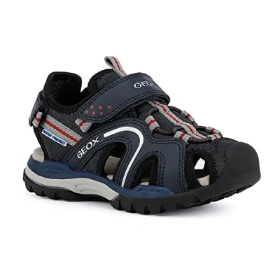 Abbildung von Geox Jungen J Borealis Boy B Sandalen,Navy Red,27 EU