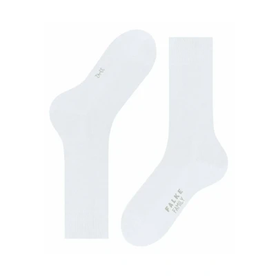Abbildung von FALKE Herren Socken Family M So nachhaltige Baumwolle einfarbig 1 Paar, Weiß White 2000, 39 42