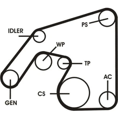 Abbildung von CONTITECH CT1028K5 Zahnriemensatz 120 ohne Spanndämpfer, Spannrolle VOLKSWAGEN: Sharan I, Golf 4, Lupo / 3L, AUDI: A6 C5 Avant, SEAT: Alhambra I