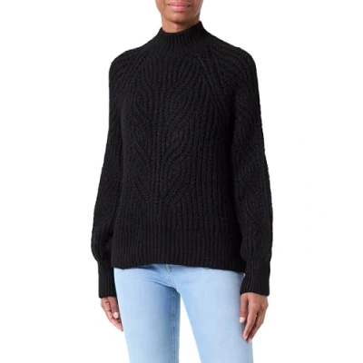 Abbildung von ONLY Damen Onlruby Ls Highneck Bf Knt, Schwarz, M