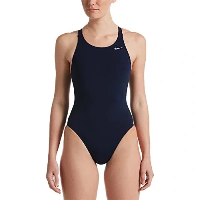 Abbildung von Nike Damen Fastback One Piece Schwimmanzug, Blau (Midnight Navy), 40 EU