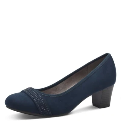 Abbildung von Jana Damen Pumps mit Glitzerdetails Vegan, Blau (Navy), 41 EU
