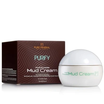 Abbildung von Pure Mineral Multifunktionscreme mit Totes Meer Schlamm Feuchtigkeitsspendend und nährend Für alle Hauttypen Ohne Silikone, Sulfate, Parabene 250ml