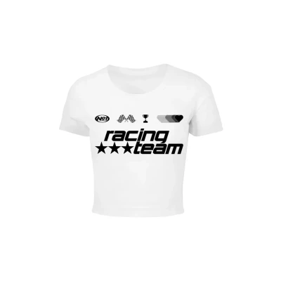 Abbildung von Mister Tee Number ONE Racing TEAM Tshirt print, Damen, Größe: Medium, White