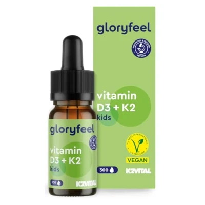 Abbildung von Vitamin D3 K2 Tropfen (10 Monate) 100% Vegan Für Kinder Premium: K2VITAL® 25µg K + 500 IE Immunsystem, Knochen &amp; Zähne* ab 4 Jahren Laborgeprüft, ohne Zusätze