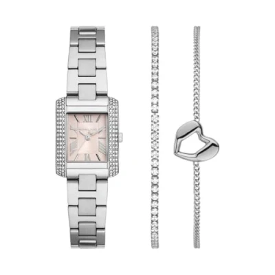 Abbildung von Michael Kors SET Uhr, Damen, Größe: One Size, Silver